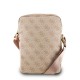 Geantă de Umăr / Borsetă Guess PU 4G Triangle Logo 8 inch, Roz (Bakr, GUTB8P4GFTSP) by www.silkase.ro