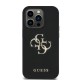 Husa Guess PU Grained 4G Metal Logo pentru iPhone 13 Pro, Neagra (Bakr, GUHCP13LPGT4MBK) by www.silkase.ro