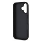 Husa Guess PU Grained 4G Metal Logo pentru iPhone 16, Neagra (Bakr, GUHCP16SPGT4MBK) by www.silkase.ro