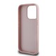Husa Guess PU Grained 4G Metal Logo pentru iPhone 15 Pro Max, Roz (Bakr, GUHCP15XPGT4MBP) by www.silkase.ro