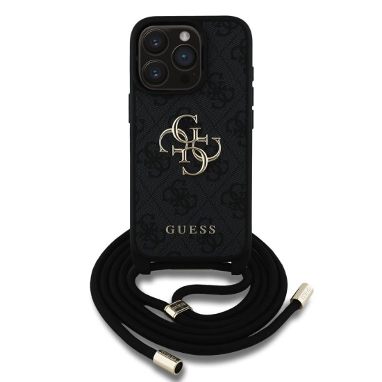 Husa Crossbody Guess PU 4G Metal Logo Strap pentru iPhone 15 Pro Max, Neagra Husa Crossbody Guess PU 4G Metal Logo Strap pentru iPhone 15 Pro Max, Neagra (Bakr, GUHCP15XP4GMGCRK) by www.silkase.ro