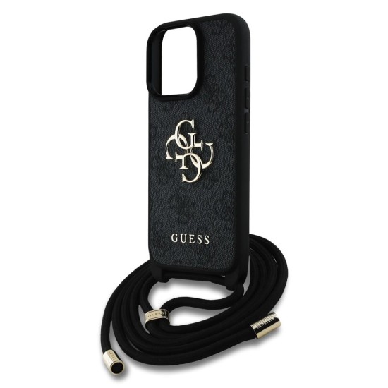 Husa Crossbody Guess PU 4G Metal Logo Strap pentru iPhone 15 Pro Max, Neagra Husa Crossbody Guess PU 4G Metal Logo Strap pentru iPhone 15 Pro Max, Neagra (Bakr, GUHCP15XP4GMGCRK) by www.silkase.ro