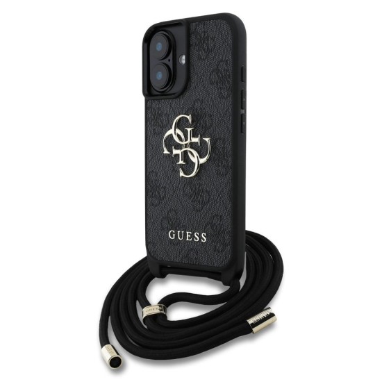 Husa Crossbody Guess PU 4G Metal Logo Strap pentru iPhone 16, Neagra Husa Crossbody Guess PU 4G Metal Logo Strap pentru iPhone 16, Neagra (Bakr, GUHCP16SP4GMGCRK) by www.silkase.ro