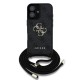 Husa Crossbody Guess PU 4G Metal Logo Strap pentru iPhone 16, Neagra Husa Crossbody Guess PU 4G Metal Logo Strap pentru iPhone 16, Neagra (Bakr, GUHCP16SP4GMGCRK) by www.silkase.ro