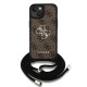 Husa Crossbody Guess PU 4G Metal Logo Strap pentru iPhone 15, Maro Husa Crossbody Guess PU 4G Metal Logo Strap pentru iPhone 15, Maro (Bakr, GUHCP15SP4GMGCRW) by www.silkase.ro