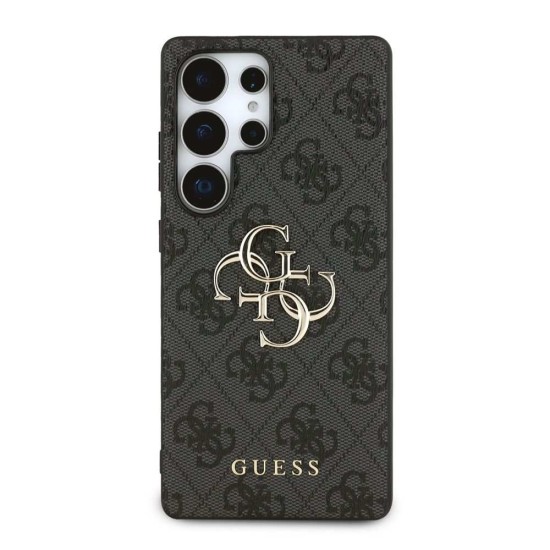 Husa Guess PU 4G Metal Logo pentru Samsung Galaxy S25 Ultra, Gri (Bakr, GUHCS25L4GMGGR) by www.silkase.ro