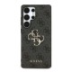 Husa Guess PU 4G Metal Logo pentru Samsung Galaxy S25 Ultra, Gri (Bakr, GUHCS25L4GMGGR) by www.silkase.ro