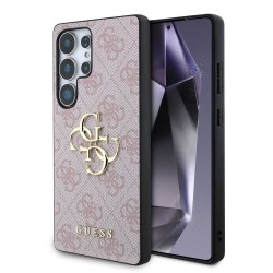 Husa Guess PU 4G Metal Logo pentru Samsung Galaxy S25 Ultra, Roz
