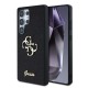 Husa Guess PU Fixed Glitter 4G Metal Logo pentru Samsung Galaxy S25 Ultra, Neagra (Bakr, GUHCS25LHG4SGK) by www.silkase.ro