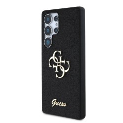 Husa Guess PU Fixed Glitter 4G Metal Logo pentru Samsung Galaxy S25 Ultra, Neagra Husa Guess PU Fixed Glitter 4G Metal Logo pentru Samsung Galaxy S25 Ultra, Neagra