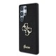 Husa Guess PU Fixed Glitter 4G Metal Logo pentru Samsung Galaxy S25 Ultra, Neagra (Bakr, GUHCS25LHG4SGK) by www.silkase.ro