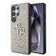 Husa Guess PU Fixed Glitter 4G Metal Logo pentru Samsung Galaxy S25 Ultra, Aurie (Bakr, GUHCS25LHG4SGD) by www.silkase.ro