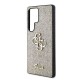 Husa Guess PU Fixed Glitter 4G Metal Logo pentru Samsung Galaxy S25 Ultra, Aurie (Bakr, GUHCS25LHG4SGD) by www.silkase.ro
