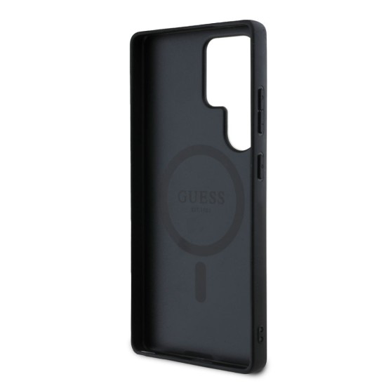 Husa Guess PU Leather 4G Colored Ring MagSafe pentru Samsung Galaxy S25 Ultra, Maro Husa Guess PU Leather 4G Colored Ring MagSafe pentru Samsung Galaxy S25 Ultra, Maro (Bakr, GUHMS25LG4GFRW) by www.silkase.ro