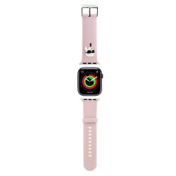 Curea Karl Lagerfeld NFT Karl Head pentru Apple Watch 42/44/45/49mm, Roz
