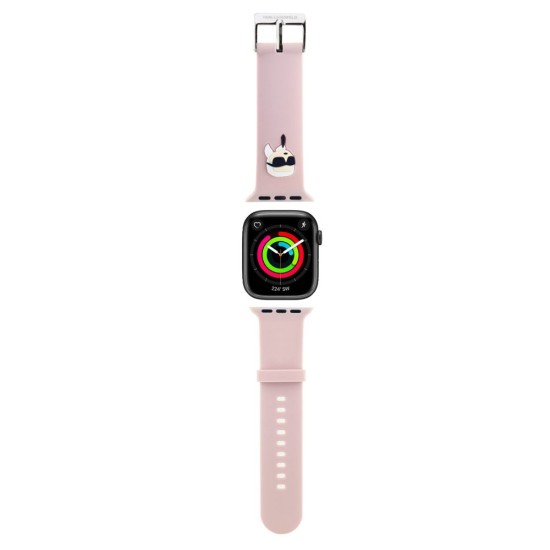 Curea Karl Lagerfeld NFT Karl Head pentru Apple Watch 42/44/45/49mm, Roz Curea Karl Lagerfeld NFT Karl Head pentru Apple Watch 42/44/45/49mm, Roz (Bakr, KLAWLSLKNP) by www.silkase.ro