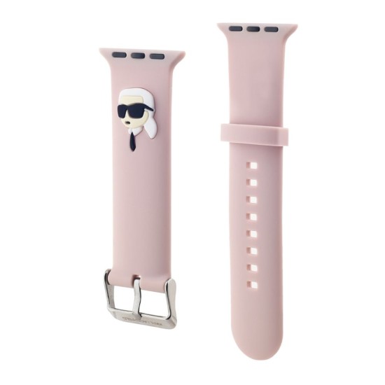 Curea Karl Lagerfeld NFT Karl Head pentru Apple Watch 42/44/45/49mm, Roz Curea Karl Lagerfeld NFT Karl Head pentru Apple Watch 42/44/45/49mm, Roz (Bakr, KLAWLSLKNP) by www.silkase.ro