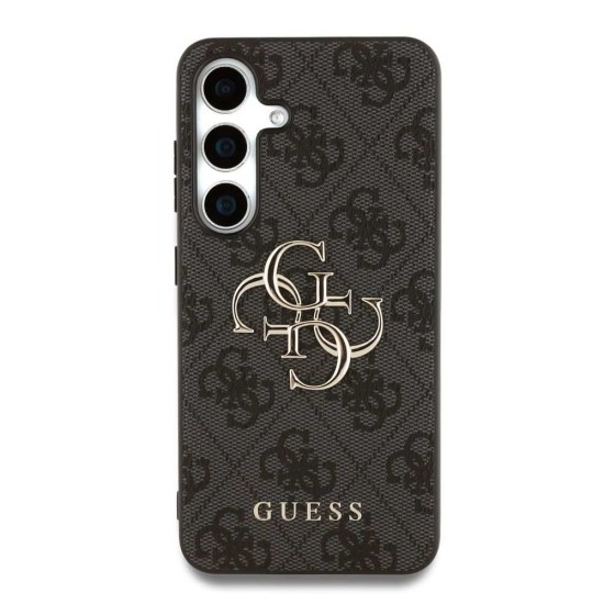 Husa Guess PU 4G Metal Logo pentru Samsung Galaxy S25+, Gri (Bakr, GUHCS25M4GMGGR) by www.silkase.ro
