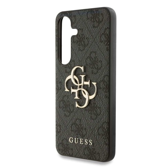 Husa Guess PU 4G Metal Logo pentru Samsung Galaxy S25+, Gri (Bakr, GUHCS25M4GMGGR) by www.silkase.ro