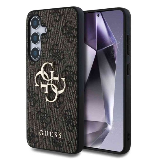 Husa Guess PU 4G Metal Logo pentru Samsung Galaxy S25, Maro Husa Guess PU 4G Metal Logo pentru Samsung Galaxy S25, Maro (Bakr, GUHCS25S4GMGBR) by www.silkase.ro