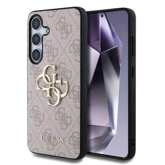 Husa Guess PU 4G Metal Logo pentru Samsung Galaxy S25, Roz Husa Guess PU 4G Metal Logo pentru Samsung Galaxy S25, Roz (Bakr, GUHCS25S4GMGPI) by www.silkase.ro