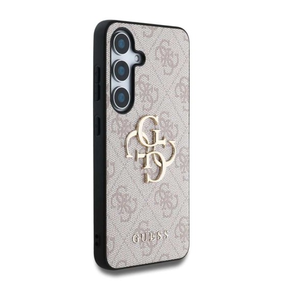 Husa Guess PU 4G Metal Logo pentru Samsung Galaxy S25+, Roz (Bakr, GUHCS25M4GMGPI) by www.silkase.ro