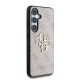 Husa Guess PU 4G Metal Logo pentru Samsung Galaxy S25+, Roz (Bakr, GUHCS25M4GMGPI) by www.silkase.ro