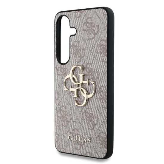 Husa Guess PU 4G Metal Logo pentru Samsung Galaxy S25+, Roz (Bakr, GUHCS25M4GMGPI) by www.silkase.ro