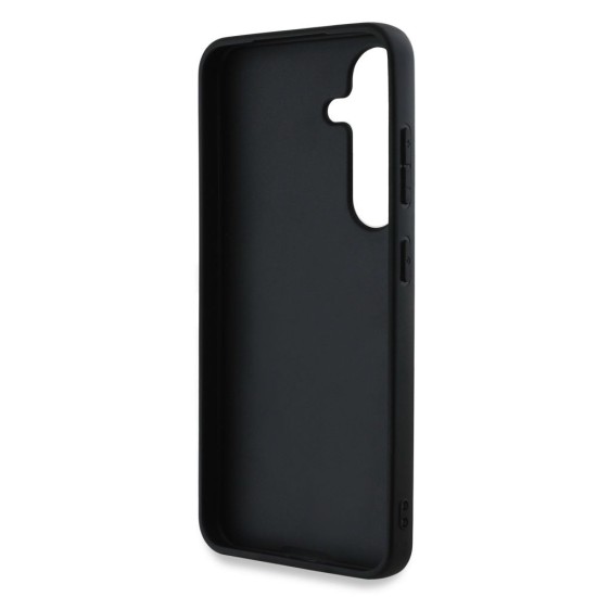 Husa Guess PU Grained 4G Metal Logo pentru Samsung Galaxy S25, Roz (Bakr, GUHCS25SPGT4MBP) by www.silkase.ro