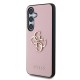 Husa Guess PU Grained 4G Metal Logo pentru Samsung Galaxy S25+, Roz (Bakr, GUHCS25MPGT4MBP) by www.silkase.ro