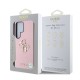 Husa Guess PU Grained 4G Metal Logo pentru Samsung Galaxy S25 Ultra, Roz (Bakr, GUHCS25LPGT4MBP) by www.silkase.ro