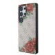 Husa Guess PU Leather 4G Flowers Print Metal Logo MagSafe pentru Samsung Galaxy S25 Ultra, Roz (Bakr, GUHMS25LP4ROPEMCP) by www.silkase.ro