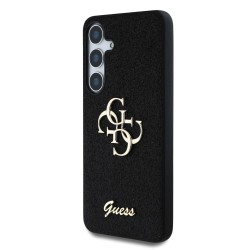 Husa Guess PU Fixed Glitter 4G Metal Logo pentru Samsung Galaxy S25, Neagra Husa Guess PU Fixed Glitter 4G Metal Logo pentru Samsung Galaxy S25, Neagra