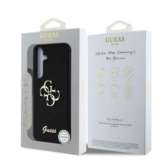 Husa Guess PU Fixed Glitter 4G Metal Logo pentru Samsung Galaxy S25, Neagra Husa Guess PU Fixed Glitter 4G Metal Logo pentru Samsung Galaxy S25, Neagra (Bakr, GUHCS25SHG4SGK) by www.silkase.ro