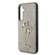 Husa Guess PU Fixed Glitter 4G Metal Logo pentru Samsung Galaxy S25, Aurie (Bakr, GUHCS25SHG4SGD) by www.silkase.ro
