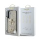 Husa Guess PU Fixed Glitter 4G Metal Logo pentru Samsung Galaxy S25, Aurie (Bakr, GUHCS25SHG4SGD) by www.silkase.ro