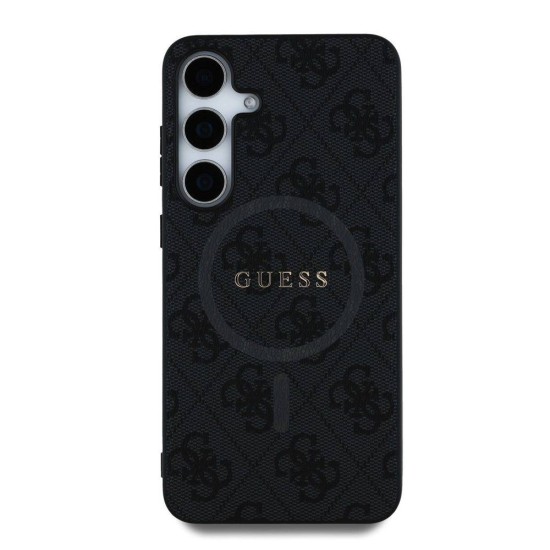 Husa Guess PU Leather 4G Colored Ring MagSafe pentru Samsung Galaxy S25, Neagra Husa Guess PU Leather 4G Colored Ring MagSafe pentru Samsung Galaxy S25, Neagra (Bakr, GUHMS25SG4GFRK) by www.silkase.ro