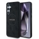 Husa Guess PU Leather 4G Colored Ring MagSafe pentru Samsung Galaxy S25+, Neagra (Bakr, GUHMS25MG4GFRK) by www.silkase.ro