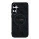 Husa Guess PU Leather 4G Colored Ring MagSafe pentru Samsung Galaxy S25+, Neagra (Bakr, GUHMS25MG4GFRK) by www.silkase.ro