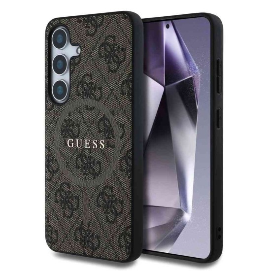 Husa Guess PU Leather 4G Colored Ring MagSafe pentru Samsung Galaxy S25, Maro Husa Guess PU Leather 4G Colored Ring MagSafe pentru Samsung Galaxy S25, Maro (Bakr, GUHMS25SG4GFRW) by www.silkase.ro