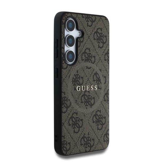 Husa Guess PU Leather 4G Colored Ring MagSafe pentru Samsung Galaxy S25, Maro Husa Guess PU Leather 4G Colored Ring MagSafe pentru Samsung Galaxy S25, Maro (Bakr, GUHMS25SG4GFRW) by www.silkase.ro