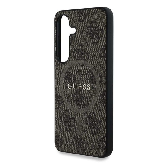 Husa Guess PU Leather 4G Colored Ring MagSafe pentru Samsung Galaxy S25, Maro Husa Guess PU Leather 4G Colored Ring MagSafe pentru Samsung Galaxy S25, Maro (Bakr, GUHMS25SG4GFRW) by www.silkase.ro