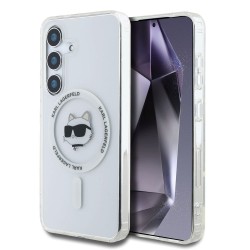 Husa Karl Lagerfeld IML Choupette Head MagSafe pentru Samsung Galaxy S25+, Transparenta