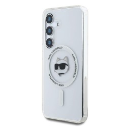 Husa Karl Lagerfeld IML Choupette Head MagSafe pentru Samsung Galaxy S25+, Transparenta