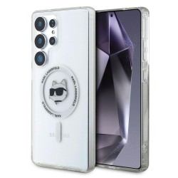 Husa Karl Lagerfeld IML Choupette Head MagSafe pentru Samsung Galaxy S25 Ultra, Transparenta