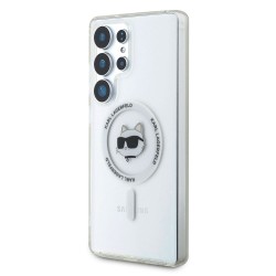 Husa Karl Lagerfeld IML Choupette Head MagSafe pentru Samsung Galaxy S25 Ultra, Transparenta