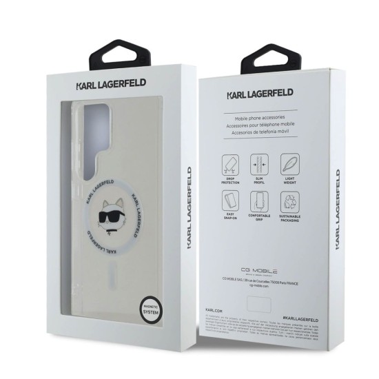 Husa Karl Lagerfeld IML Choupette Head MagSafe pentru Samsung Galaxy S25 Ultra, Transparenta Husa Karl Lagerfeld IML Choupette Head MagSafe pentru Samsung Galaxy S25 Ultra, Transparenta (Bakr, KLHMS25LHLSCHH) by www.silkase.ro