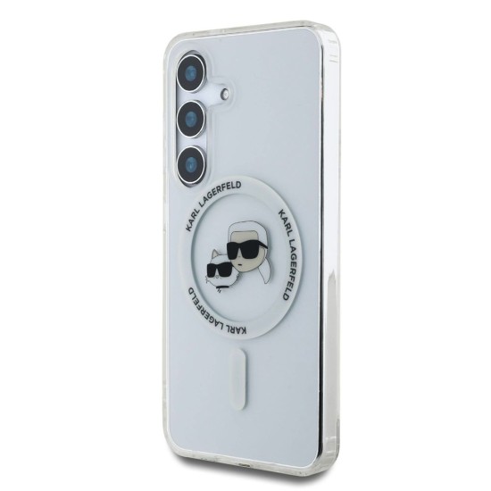 Husa Karl Lagerfeld IML K&CH Heads MagSafe pentru Samsung Galaxy S25, Transparenta Husa Karl Lagerfeld IML K&CH Heads MagSafe pentru Samsung Galaxy S25, Transparenta (Bakr, KLHMS25SHLSKCH) by www.silkase.ro