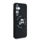 Husa Karl Lagerfeld Liquid Silicone K&CH Heads MagSafe pentru Samsung Galaxy S25, Neagra (Bakr, KLHMS25SSKCHTCK) by www.silkase.ro