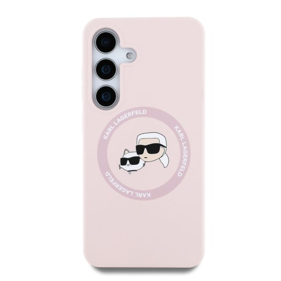 Husa Karl Lagerfeld Liquid Silicone K&CH Heads MagSafe pentru Samsung Galaxy S25, Roz Husa Karl Lagerfeld Liquid Silicone K&CH Heads MagSafe pentru Samsung Galaxy S25, Roz (Bakr, KLHMS25SSKCHTCP) by www.silkase.ro